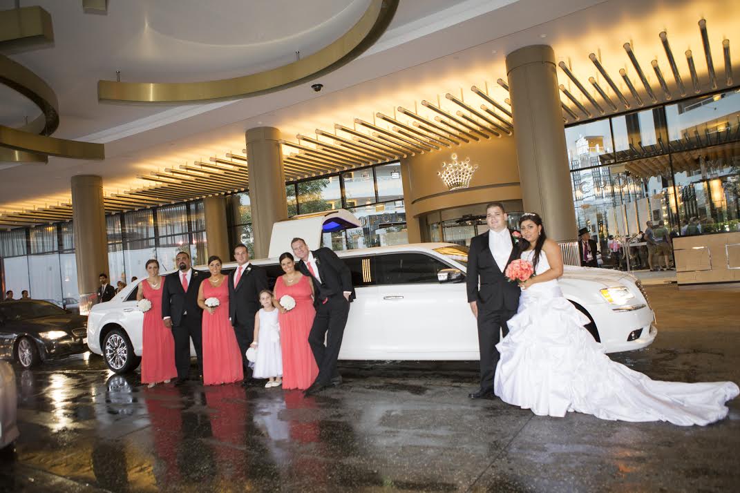 Wedding car at Crown Casino