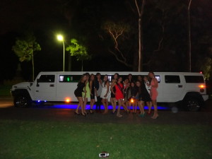 Hens night limousine in Kings Park Perth