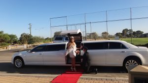 limo with red carpet