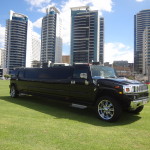Black Hummer limousine hire in Perth