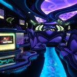 Black Hummer interior