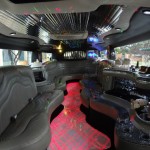 White hummer interior wedding